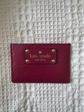 kate spade Card Holder in Mulled Wine